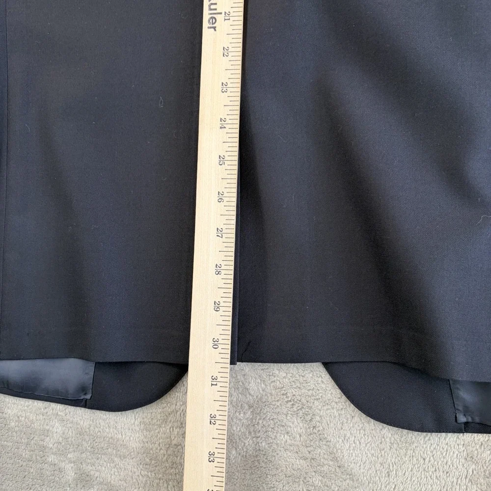 Vintage‎ 80s Brooks Brothers Blazer Sport Coat Black Wool 3 Button Men 44R USA